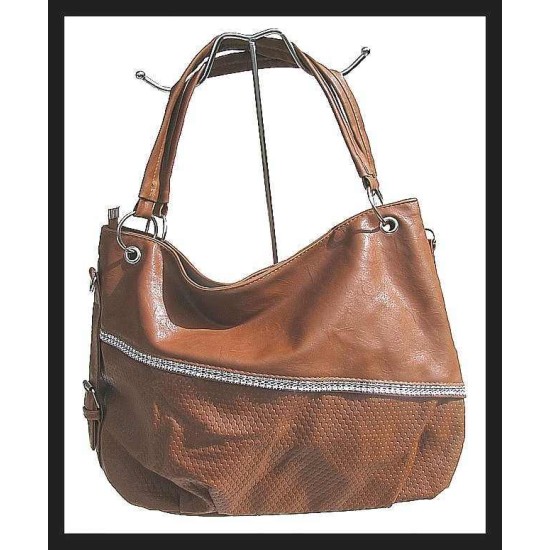 Ladies Handbag - Handbag Caramel, Brown hand bags