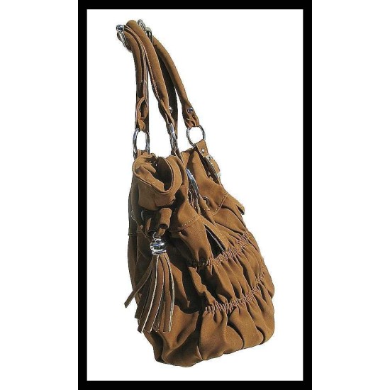 Ladies Handbag - Handbag Caramel, Brown hand bags