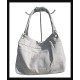 Ladies handbag - handbag light gris with patterns, Hand bags with patterns