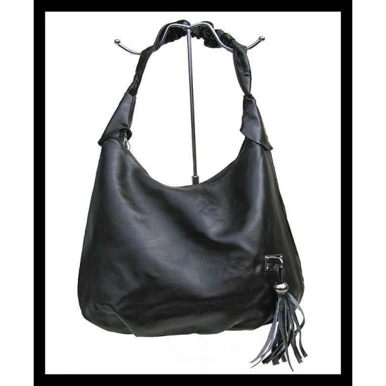 Ladies handbag - handbag Black dull, Balck hand bags