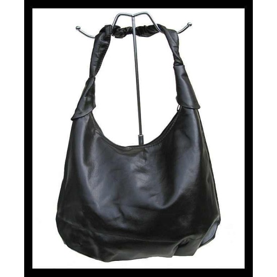 Ladies handbag - handbag Black dull, Balck hand bags