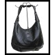 Ladies handbag - handbag Black dull, Balck hand bags