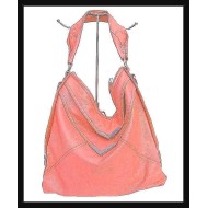 Sac à main femme - sac à main Saumon