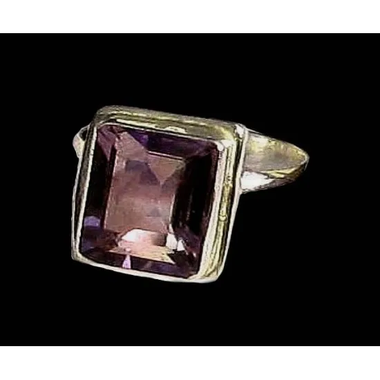 Bijoux indiens - Bague indienne Améthyste (BG-AM-05) Bijoux indiens - Bague indienne Améthyste,Bagues hommes avec Pierre