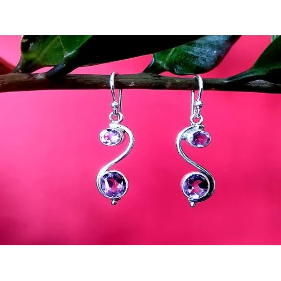 Bijoux inde - Boucles d'Oreilles indiennes Améthyste (BO-AM-284) Bijoux inde - Boucles d Oreilles indiennes Améthyste,Boucles d Oreilles indiennes