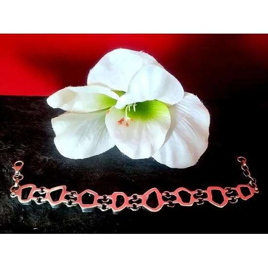 Bijoux indiens argent - Bracelet indien Améthyste (BR-AM-05) Bijoux indiens argent - Bracelet indien Améthyste,Bracelets indiens