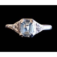 Indian silver rhodium jewelry - Indian Topaz Ring