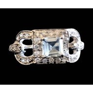 Indian silver rhodium jewelry - Indian Topaz Ring