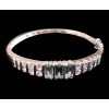 Bracelet argent rhodié Topaze naturelle