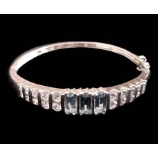 Bracelet argent rhodié Topaze naturelle Bracelet argent rhodié Topaze naturelle