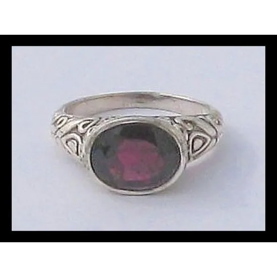 Indian silver jewellery - Indian Garnet Ring (BG-GR-224) Indian silver jewellery - Indian Garnet Ring,Indian rings
