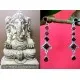 Bijoux indiens - Boucles d Oreilles indiennes - Grenat,Boucles d Oreilles indiennes