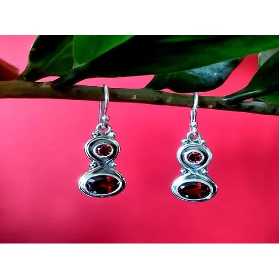 Bijoux indiens - Boucles d'Oreilles indiennes - Grenat (BO-GR-410) Bijoux indiens - Boucles d Oreilles indiennes - Grenat,Boucles d Oreilles indiennes
