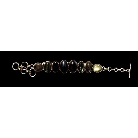SUNSPICEMS – Bracelet turc en pierre naturelle pour femme, couleur argent,  Vintage, indien, bijoux ethniques, pour mariage - AliExpress
