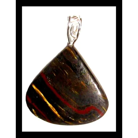 Bijoux Tigre de fer - Pendentif indien - Bijoux fantaisie (PE-PDVMT-18) Bijoux Tigre de fer - Pendentif indien - Bijoux fantaisie,Pendentifs Oeil de tigre