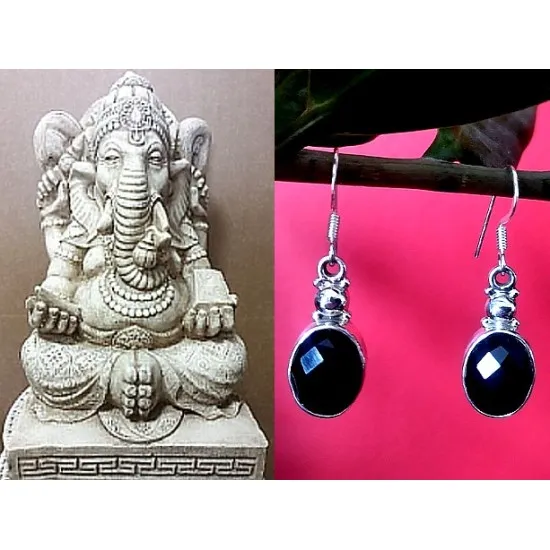 Indian silver jewellery - Indian Onex Earrings (BO-ON-01) Indian silver jewellery - Indian Onex Earrings,Indian Earrings