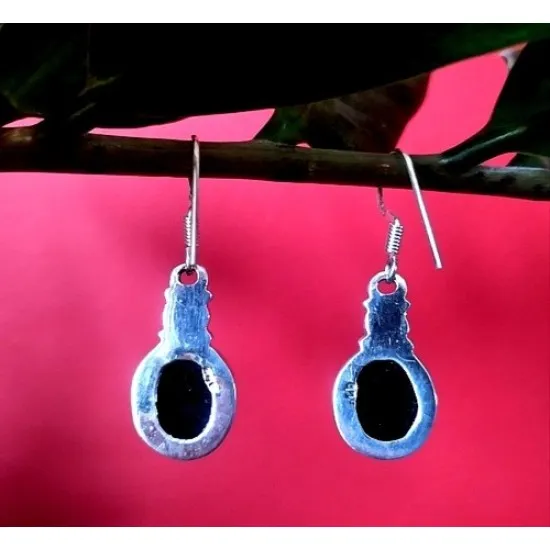 Indian silver jewellery - Indian Onex Earrings (BO-ON-01) Indian silver jewellery - Indian Onex Earrings,Indian Earrings