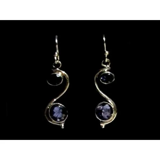 Boucle d'oreille argent indienne - France