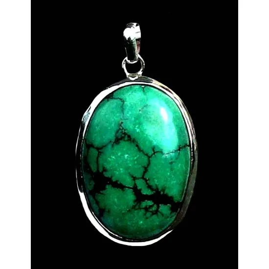 Turquoise - Pendentif indien Turquoise - Bijoux Inde (PE-TU-054-1) Turquoise - Pendentif indien Turquoise - Bijoux Inde,Pendentifs indiens