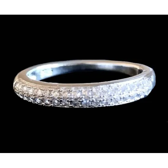 Bijoux indiens argent - Bague indienne oxyde de Zirconium,Bagues argent rhodié