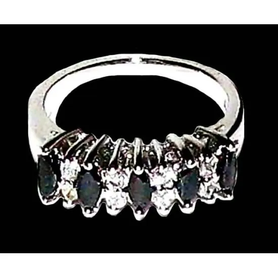 Bijoux indiens argent - Bague indienne oxyde de Zirconium (BG-ZIRN-05-06) Bijoux indiens argent - Bague indienne oxyde de Zirconium,Bagues argent rhodié