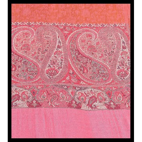Etoles bordures à motifs Jacquard - Etoles indiennes,Etoles Jecard border
