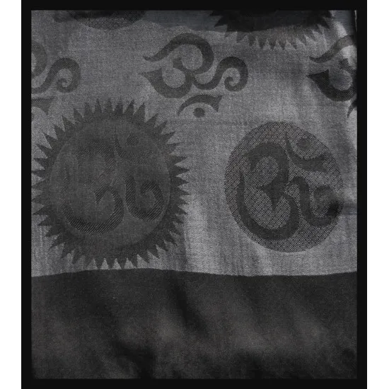 Stole pattern Sun OM viscose - Indian Stole (ST12visom-175-3) Stole pattern Sun OM viscose - Indian Stole,Stoles Viscose Sun OM