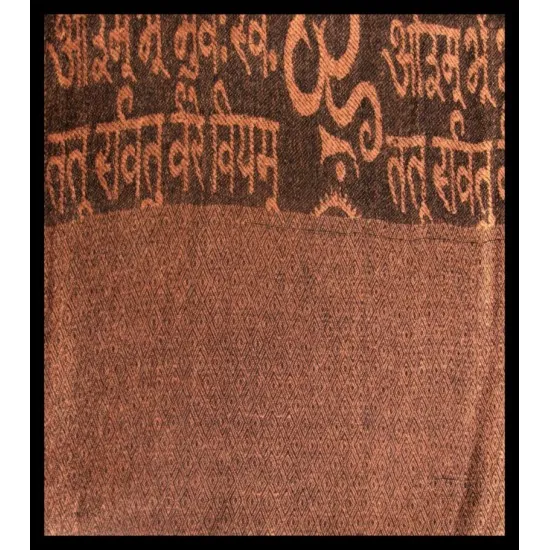 Stole pattern OM Gayatrie viscose - Indian Stole (ST2visom-185-13) Stole pattern OM Gayatrie viscose - Indian Stole, Stoles Viscose Designs OM