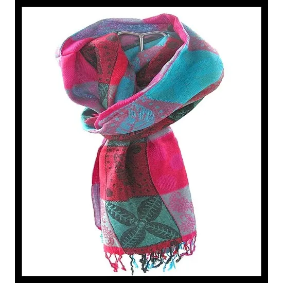 Stole viscose multy color- Stole Indian (Rongoli93-9) Stole viscose multy color- Stole Indian,Viscose Stoles Rongoli