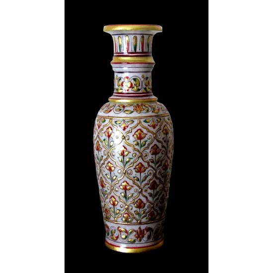 Indian handcraft - Indian Marble Vase (VASE-HAUTEUR-03) Indian handcraft - Indian Marble Vase,Indian vases height