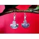 Boucles d Oreilles indiennes Pierre de Lune - Bijoux Inde,Boucles d Oreilles indiennes