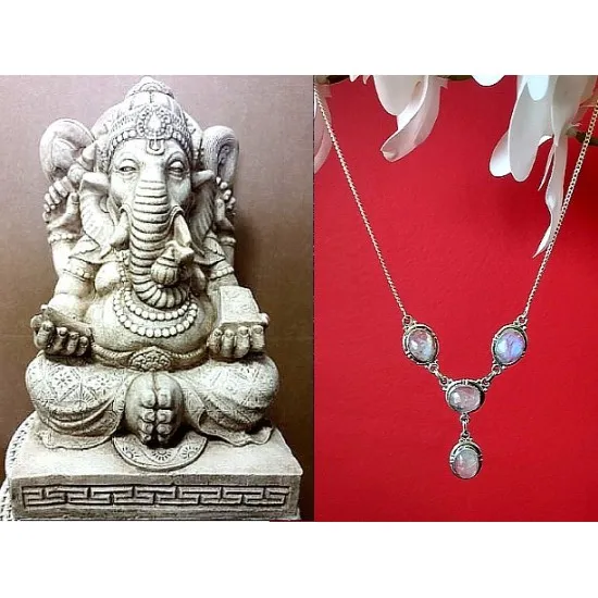 India silver jewellery - Indian Labradorite Necklace,Indian Neckless