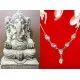Collier indien argent et Pierre de Lune - Bijoux inde,Colliers indiens