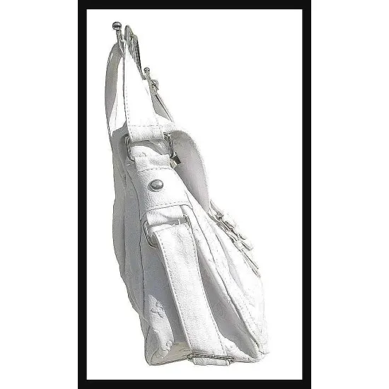 Ladies handbag - Handbag White light color (SAC-BLANC-21) Ladies handbag - Handbag White light color,White-Beige hand bags