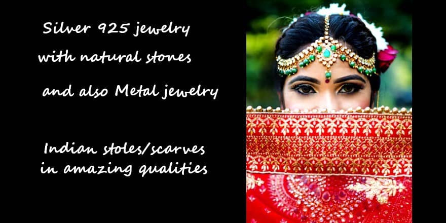 Artmonieindia, indian silver jewellry with stones