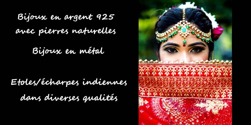 Bijoux indiens argent et pierres naturelles de artmonieindia