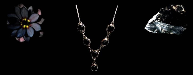 Indian natural Onex stone and silver neckless for womens