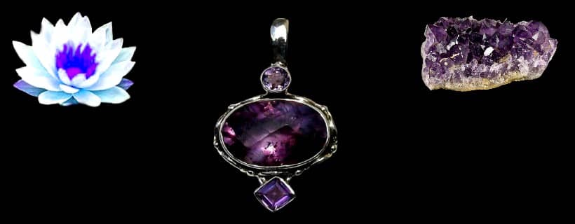 Amethyst Indian pendants for all in sterling silver