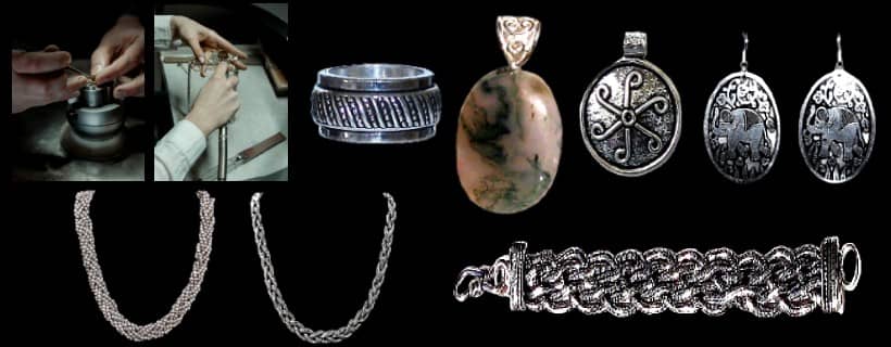 Indian jewelry in white metal artmonieindia online shop