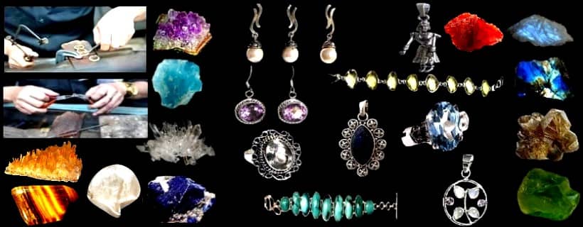 Silver jewelry natural stones artmonieindia online store
