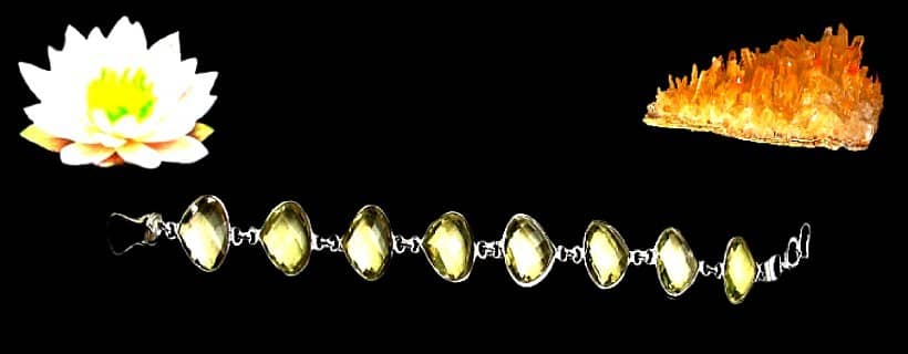 Bracelets indiens argent et citrine