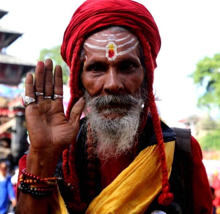 The Tilak marks on the Indian front