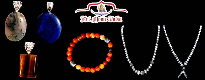 Indian costume jewelry and natural stones